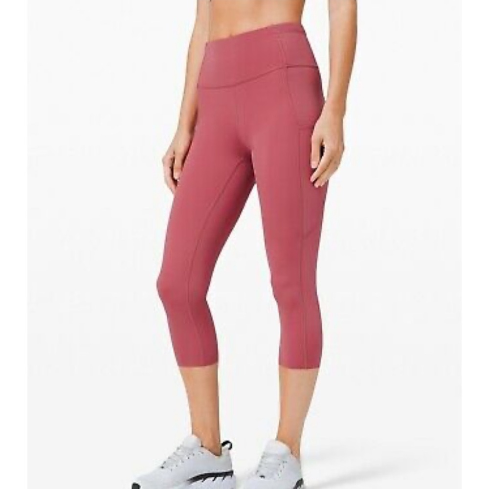 Lululemon leggings fast and free crop 19” sz 6